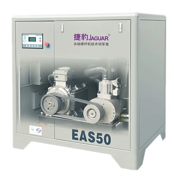 inside view of screw air compressor